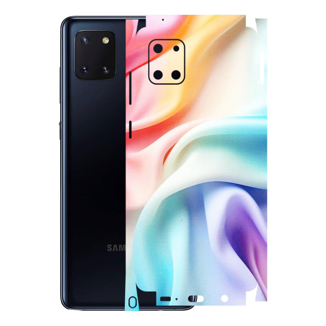 Samsung M/F/Note/Flip and C Phone Skins (All Models) - Colourful Silk Cloth - Matte Finish (M-165) Samsung Galaxy Note 10 Lite