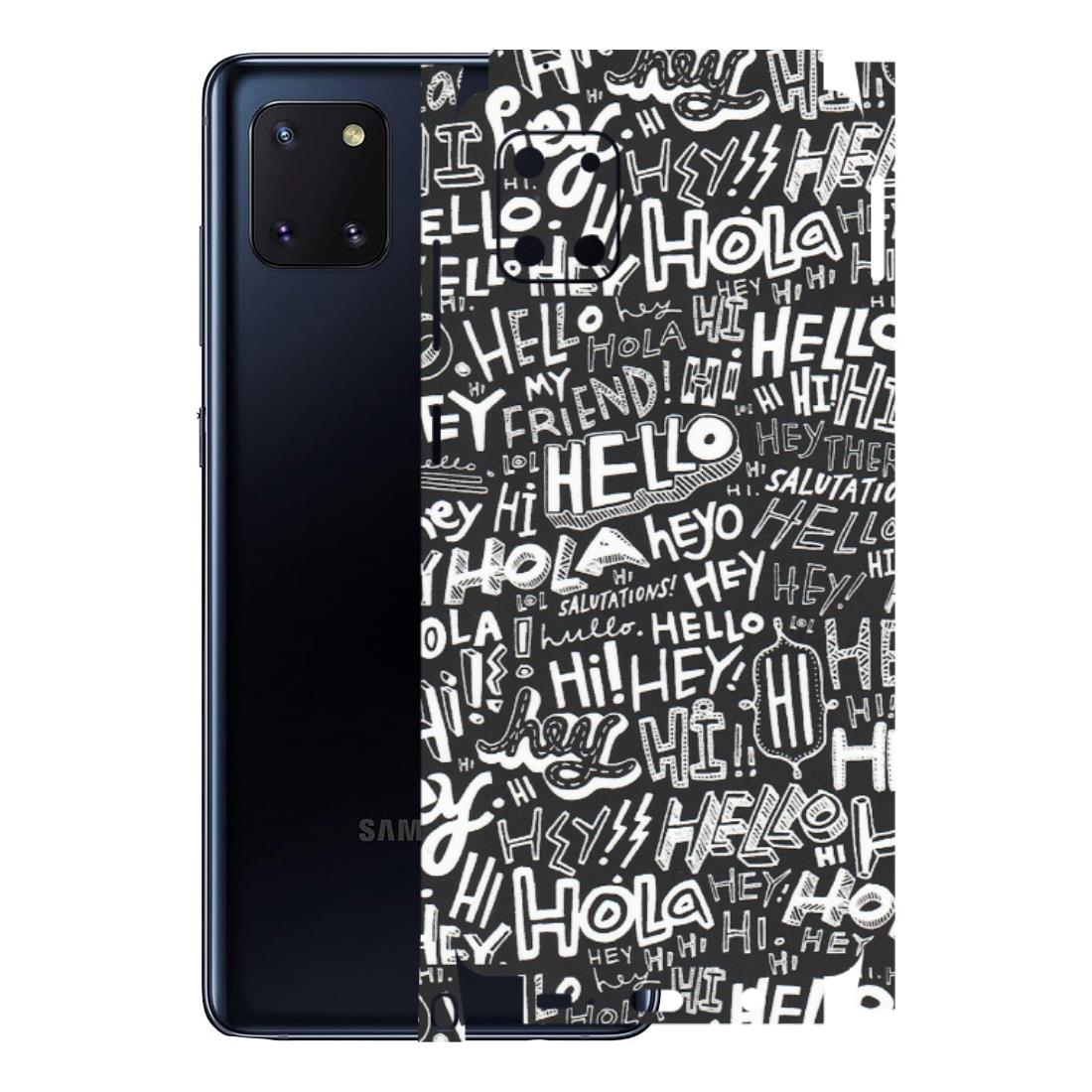 Samsung M/F/Note/Flip and C Phone Skins (All Models) - Hi Hello Doodles - Matte Finish (M-25) Samsung Galaxy Note 10 Lite