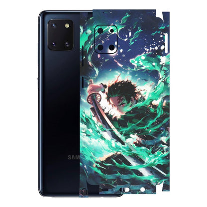 Samsung M/F/Note/Flip and C Phone Skins (All Models) - Sword Fighter Anime - Matte Finish (M-29) Samsung Galaxy Note 10 Lite