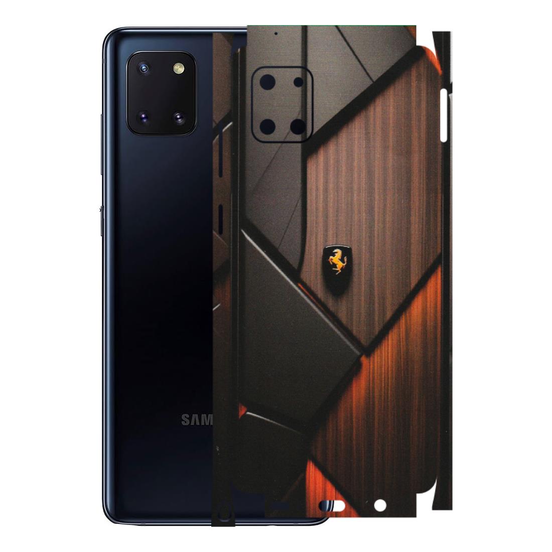 Samsung M/F/Note/Flip and C Phone Skins (All Models) - Lambo Beauty Wood Pattern Sober - Matte Finish (M-51) Samsung Galaxy Note 10 Lite