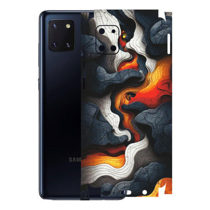 Samsung M/F/Note/Flip and C Phone Skins (All Models) - Abstract Volcanic Layers - Matte Finish (M-52) Samsung Galaxy Note 10 Lite