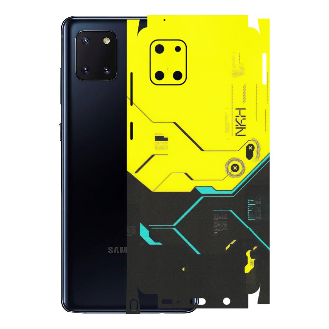Samsung M/F/Note/Flip and C Phone Skins (All Models) - Black Yellow Technica - Matte Finish (M-53) Samsung Galaxy Note 10 Lite