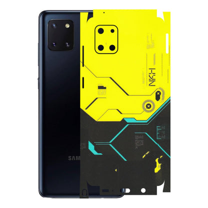 Samsung M/F/Note/Flip and C Phone Skins (All Models) - Black Yellow Technica - Matte Finish (M-53) Samsung Galaxy Note 10 Lite