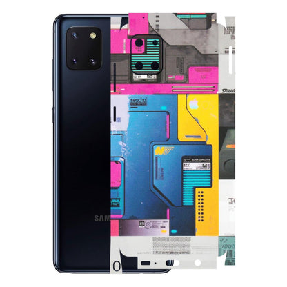 Samsung M/F/Note/Flip and C Phone Skins (All Models) - Colourfull Motherboard Internals - Matte Finish (M-55) Samsung Galaxy Note 10 Lite