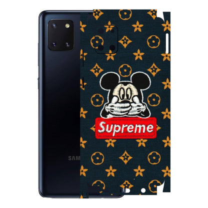 Samsung M/F/Note/Flip and C Phone Skins (All Models) - Mickey Supreme - Matte Finish (M-83) Samsung Galaxy Note 10 Lite