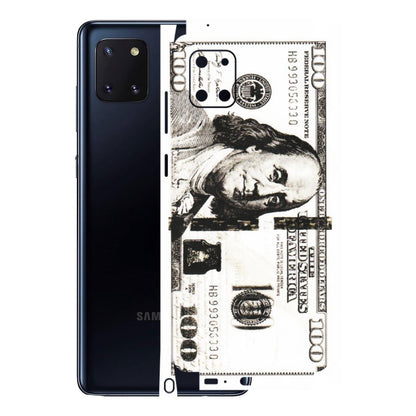 Samsung M/F/Note/Flip and C Phone Skins (All Models) - 100 Dollar Currency - Transparent Finish (T-01) Samsung Galaxy Note 10 Lite