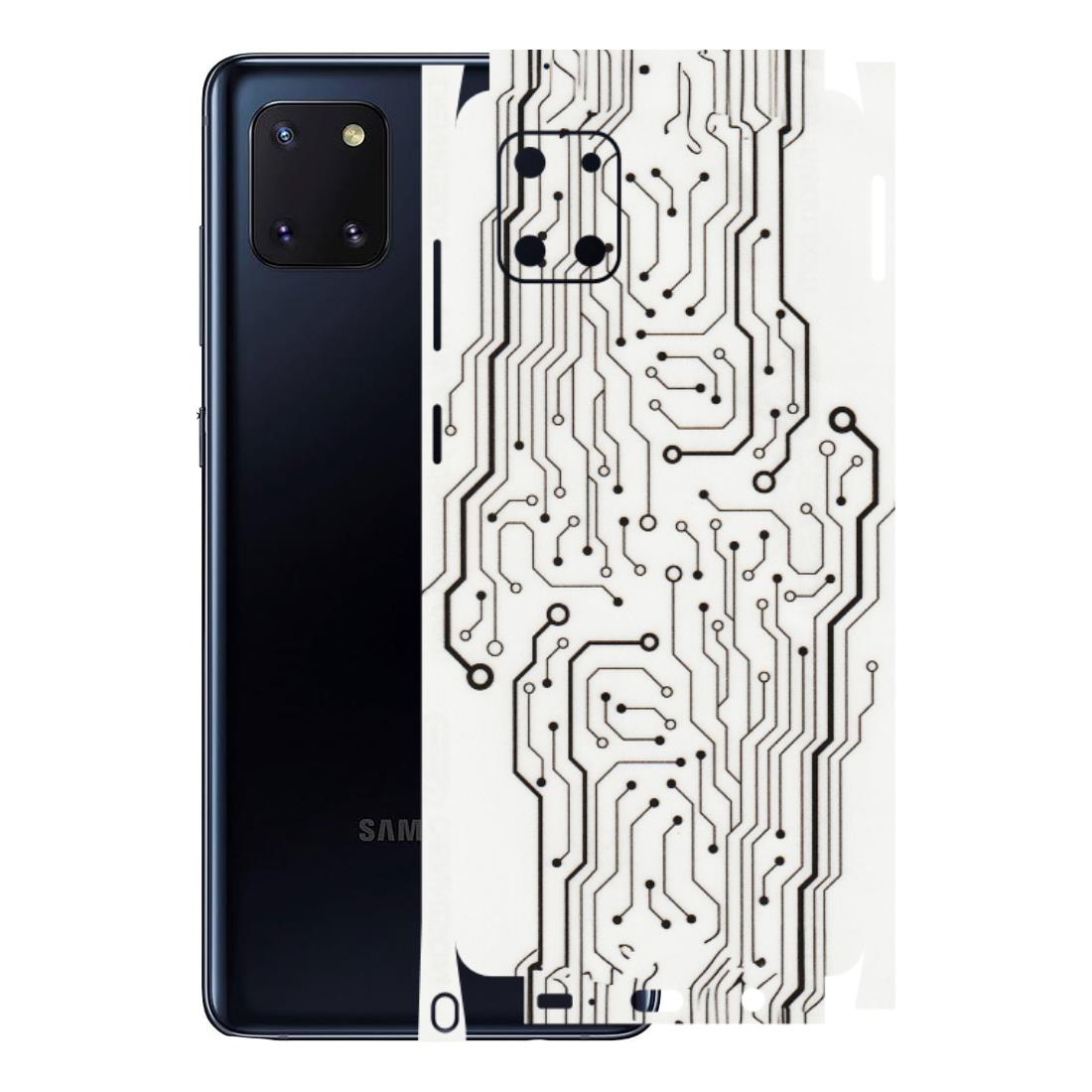 Samsung M/F/Note/Flip and C Phone Skins (All Models) - Tech Circuits - Transparent Finish (T-03) Samsung Galaxy Note 10 Lite