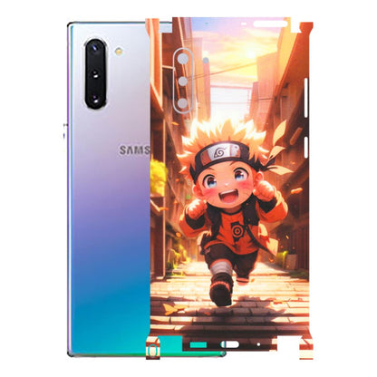 Samsung M/F/Note/Flip and C Phone Skins (All Models) - Naruto Cute Toon Running - Matte Finish (M-04) Samsung Galaxy Note 10