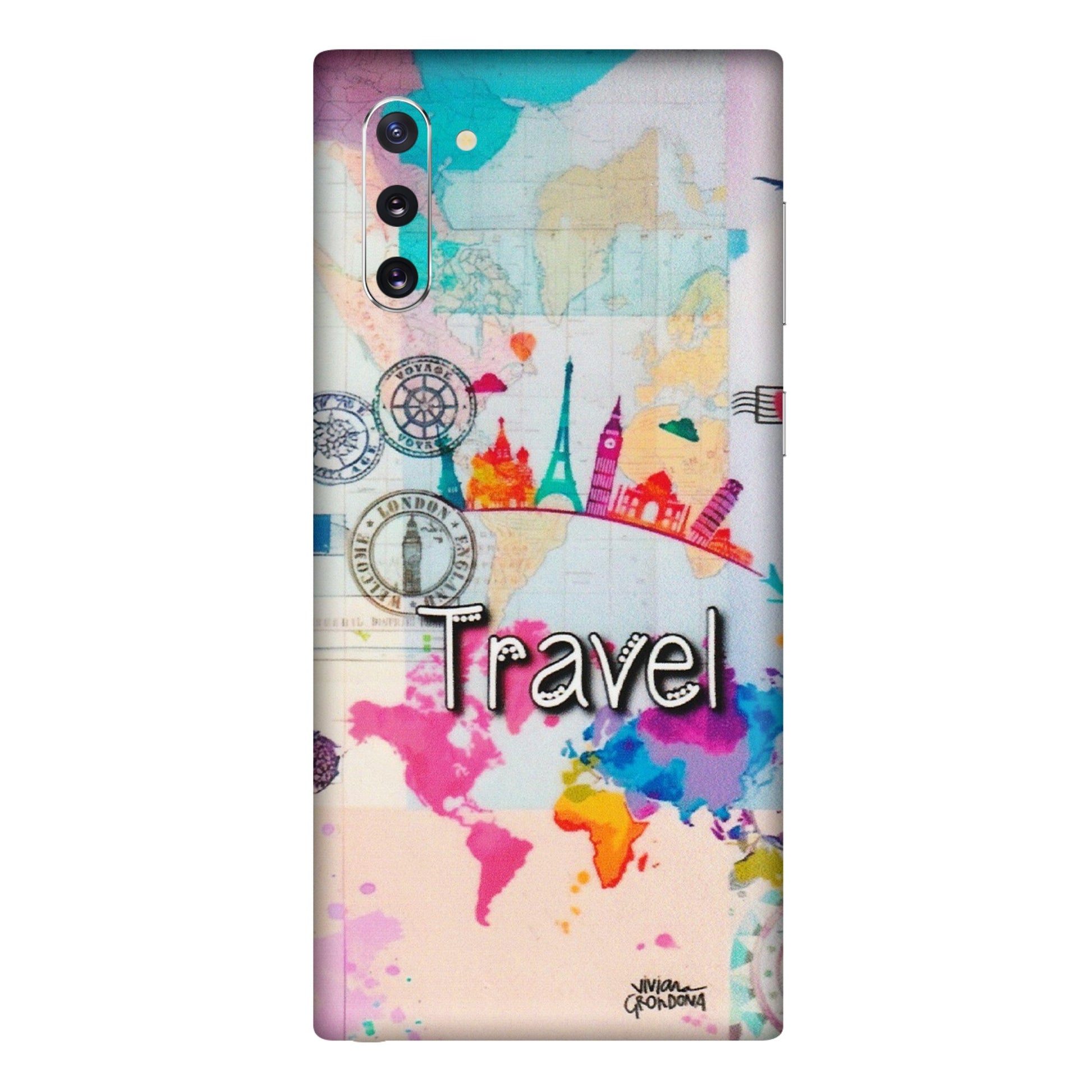 Samsung M/F/Note/Flip and C Phone Skins (All Models) - Travel The Wonders - Matte Finish (M-108) Samsung Galaxy Note 10