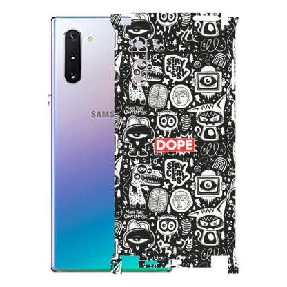 Samsung M/F/Note/Flip and C Phone Skins (All Models) - Dope Stay Classy Black Doodles - Matte Finish (M-126) Samsung Galaxy Note 10