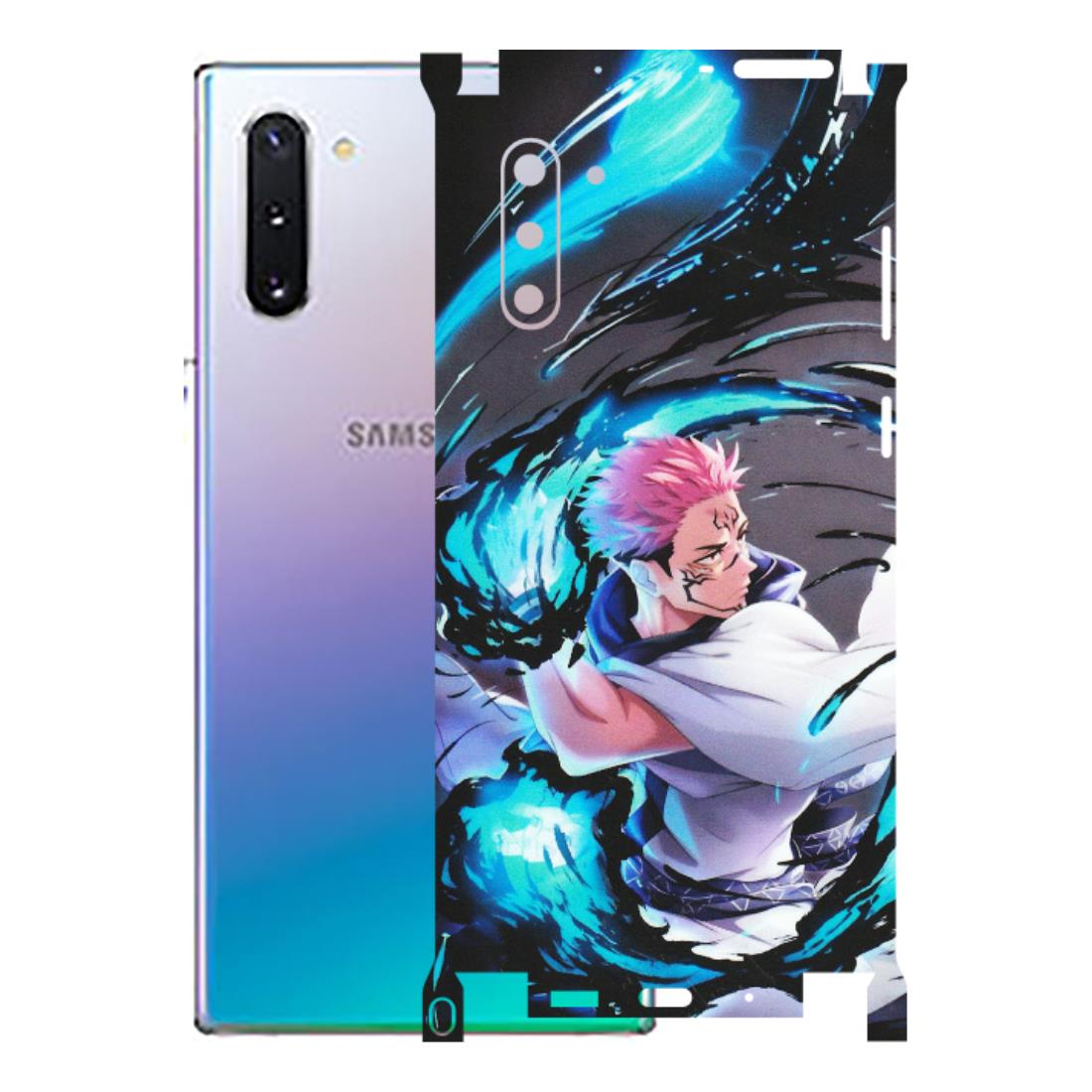 Samsung M/F/Note/Flip and C Phone Skins (All Models) - New Jujutsu Kaisen Grey Blue Anime - Matte Finish (M-127) Samsung Galaxy Note 10