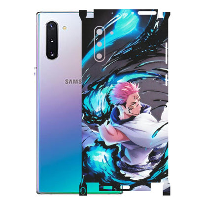 Samsung M/F/Note/Flip and C Phone Skins (All Models) - New Jujutsu Kaisen Grey Blue Anime - Matte Finish (M-127) Samsung Galaxy Note 10