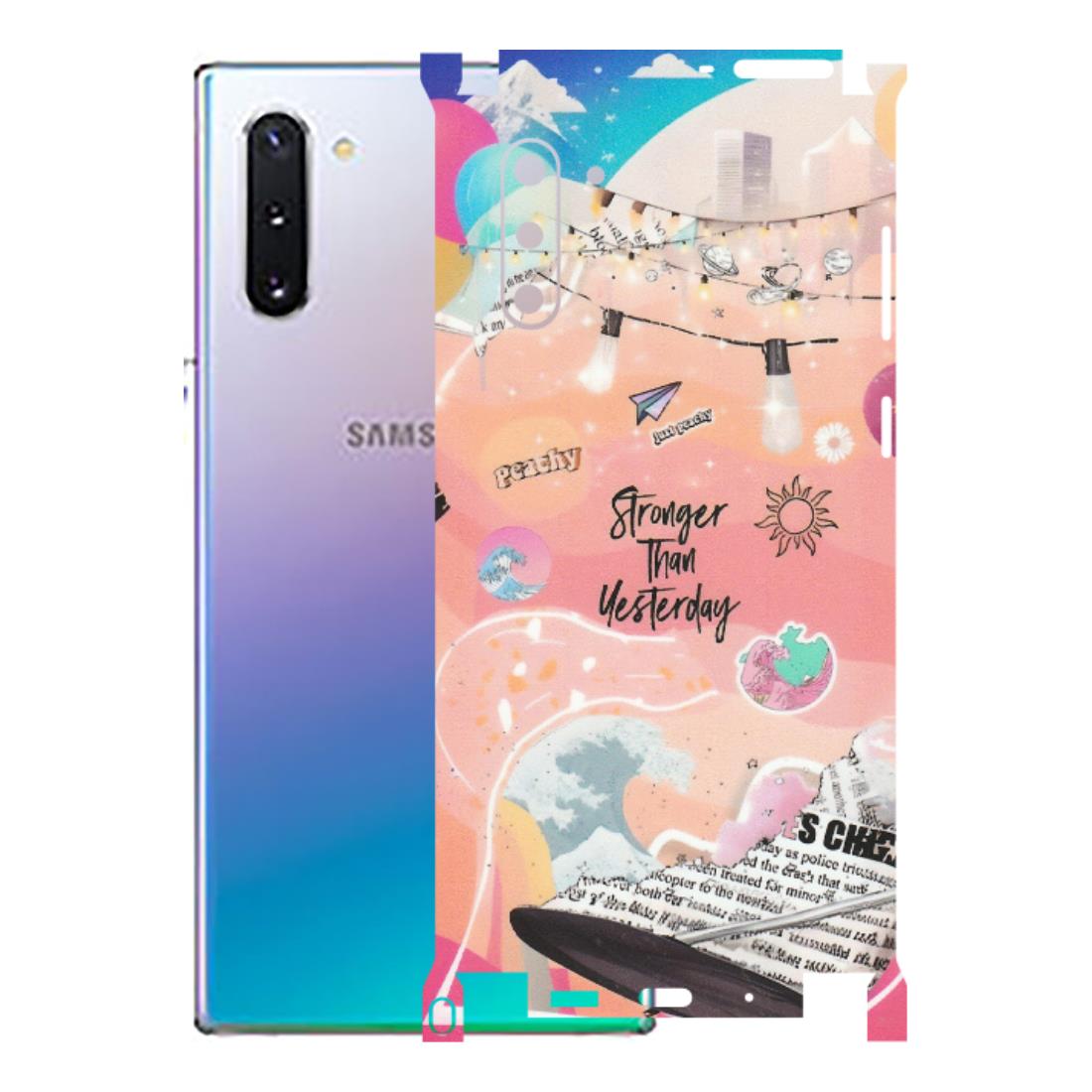 Samsung M/F/Note/Flip and C Phone Skins (All Models) - Stronger Then Yesterday - Matte Finish (M-128) Samsung Galaxy Note 10