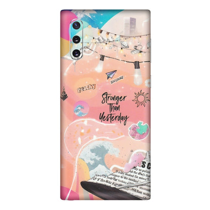 Samsung M/F/Note/Flip and C Phone Skins (All Models) - Stronger Then Yesterday - Matte Finish (M-128) Samsung Galaxy Note 10