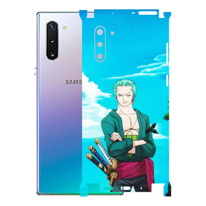 Samsung M/F/Note/Flip and C Phone Skins (All Models) - Cool Swordman Zoro Anime - Matte Finish (M-143) Samsung Galaxy Note 10