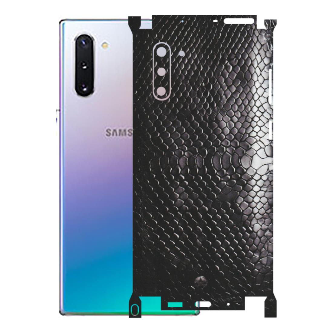 Samsung M/F/Note/Flip and C Phone Skins (All Models) - Black Snack Leather - Matte Finish (M-147) Samsung Galaxy Note 10