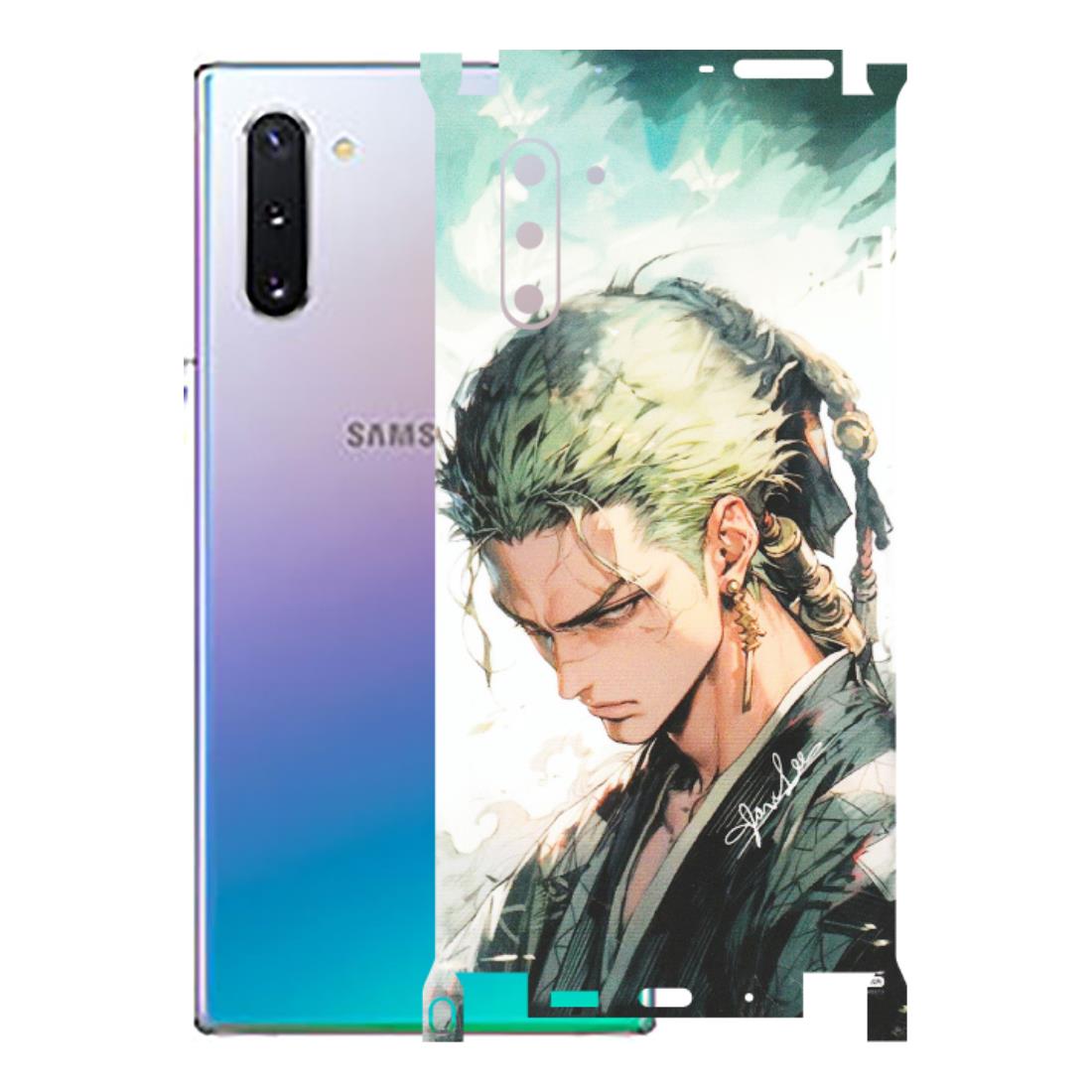 Samsung M/F/Note/Flip and C Phone Skins (All Models) - Pirate Hunter One Piece Anime - Matte Finish (M-157) Samsung Galaxy Note 10