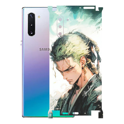 Samsung M/F/Note/Flip and C Phone Skins (All Models) - Pirate Hunter One Piece Anime - Matte Finish (M-157) Samsung Galaxy Note 10