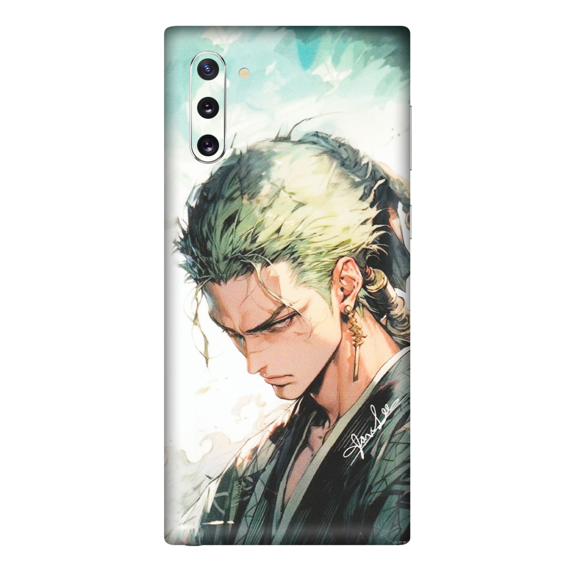 Samsung M/F/Note/Flip and C Phone Skins (All Models) - Pirate Hunter One Piece Anime - Matte Finish (M-157) Samsung Galaxy Note 10
