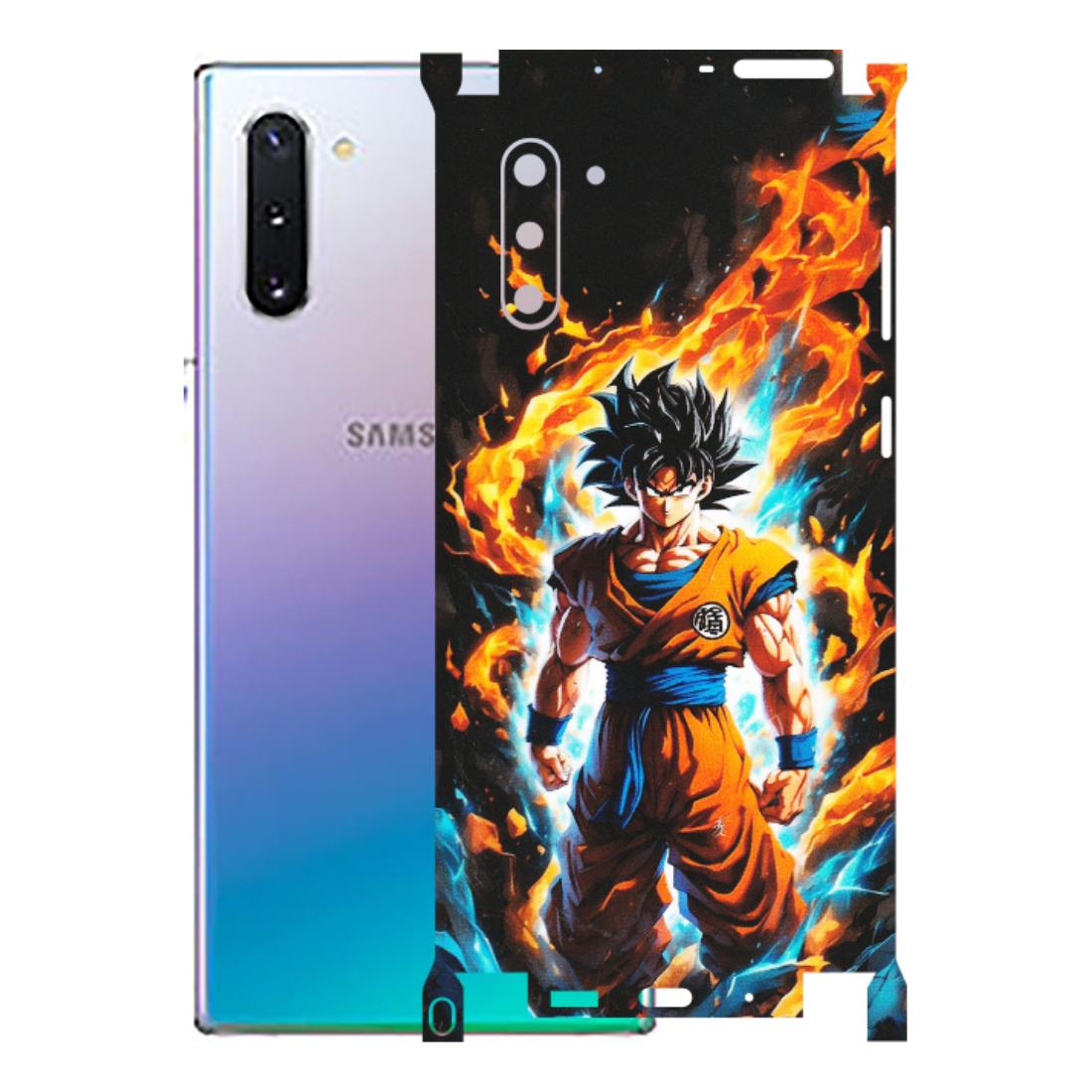 Samsung M/F/Note/Flip and C Phone Skins (All Models) - Goku Transformation Anime - Matte Finish (M-159) Samsung Galaxy Note 10