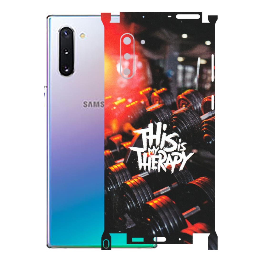 Samsung M/F/Note/Flip and C Phone Skins (All Models) - GYM Lover Therapy - Matte Finish (M-160) Samsung Galaxy Note 10