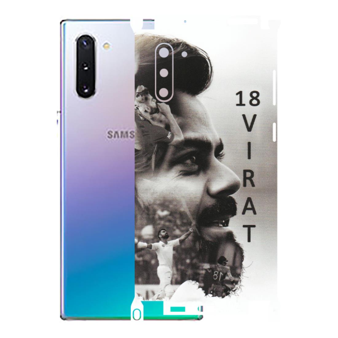 Samsung M/F/Note/Flip and C Phone Skins (All Models) - Virat Kohli Cricketer - Matte Finish (M-163) Samsung Galaxy Note 10