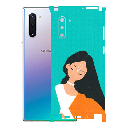 Samsung M/F/Note/Flip and C Phone Skins (All Models) - Radhe Radhe With Hindu Symbol - Matte Finish (M-164) Samsung Galaxy Note 10