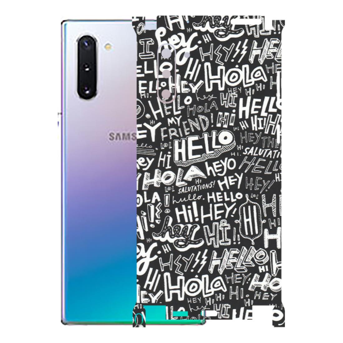 Samsung M/F/Note/Flip and C Phone Skins (All Models) - Hi Hello Doodles - Matte Finish (M-25) Samsung Galaxy Note 10