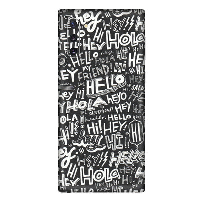 Samsung M/F/Note/Flip and C Phone Skins (All Models) - Hi Hello Doodles - Matte Finish (M-25) Samsung Galaxy Note 10