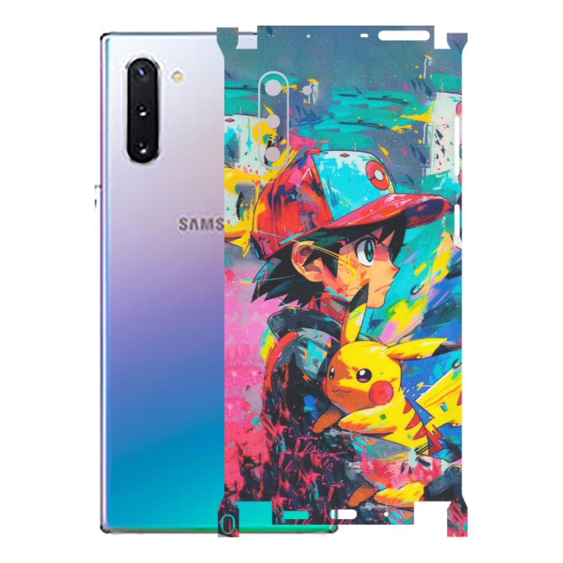 Samsung M/F/Note/Flip and C Phone Skins (All Models) - Ash & Pikachu - Matte Finish (M-26) Samsung Galaxy Note 10