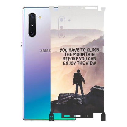Samsung M/F/Note/Flip and C Phone Skins (All Models) - Motivational Hiking Mountain - Matte Finish (M-28) Samsung Galaxy Note 10