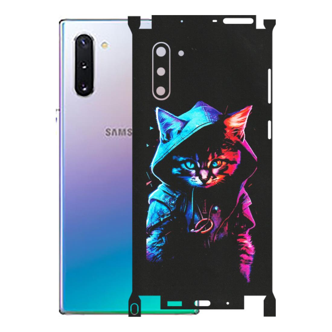 Samsung M/F/Note/Flip and C Phone Skins (All Models) - Cyberpunk Cat - Matte Finish (M-45) Samsung Galaxy Note 10