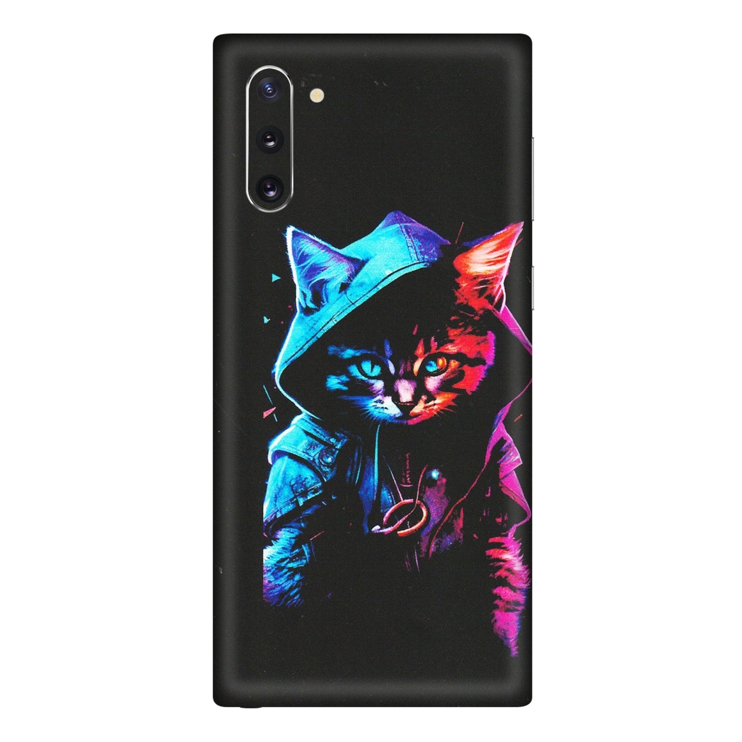 Samsung M/F/Note/Flip and C Phone Skins (All Models) - Cyberpunk Cat - Matte Finish (M-45) Samsung Galaxy Note 10