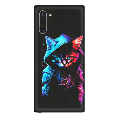 Samsung M/F/Note/Flip and C Phone Skins (All Models) - Cyberpunk Cat - Matte Finish (M-45) Samsung Galaxy Note 10