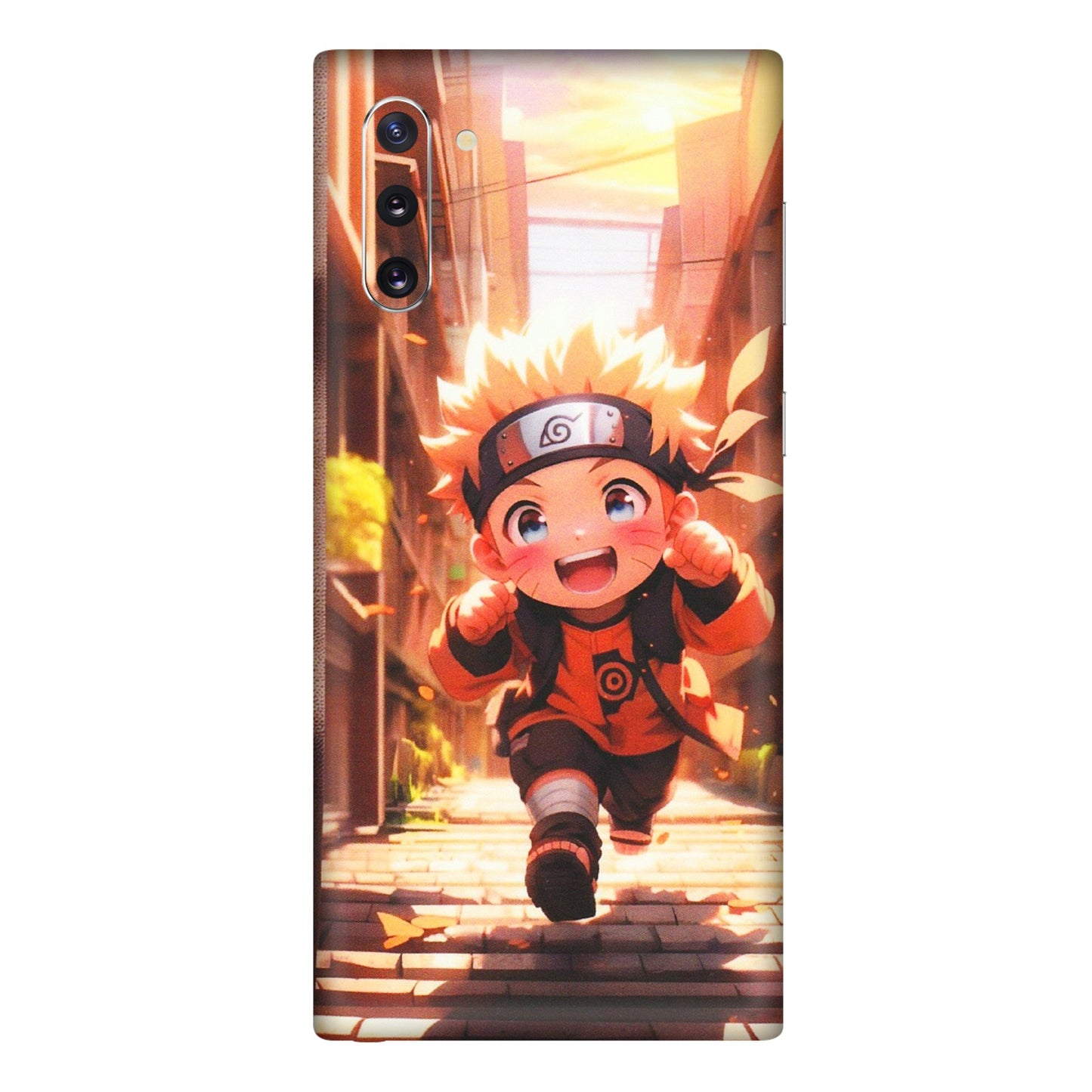 Samsung M/F/Note/Flip and C Phone Skins (All Models) - Naruto Cute Toon Running - Matte Finish (M-04) Samsung Galaxy Note 10