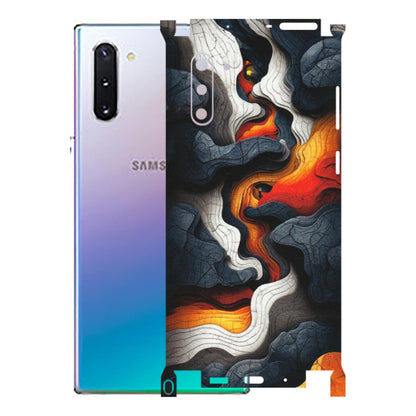 Samsung M/F/Note/Flip and C Phone Skins (All Models) - Abstract Volcanic Layers - Matte Finish (M-52) Samsung Galaxy Note 10