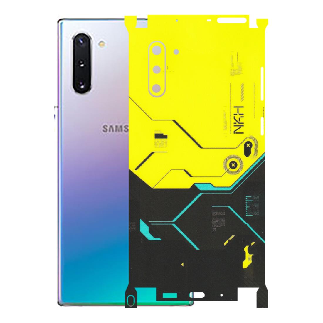 Samsung M/F/Note/Flip and C Phone Skins (All Models) - Black Yellow Technica - Matte Finish (M-53) Samsung Galaxy Note 10