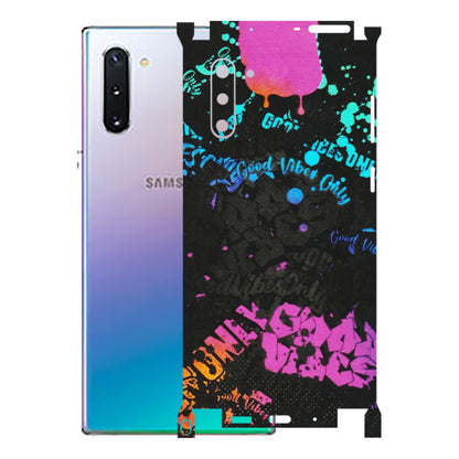 Samsung M/F/Note/Flip and C Phone Skins (All Models) - Majestic Black Vibes - Matte Finish (M-62) Samsung Galaxy Note 10