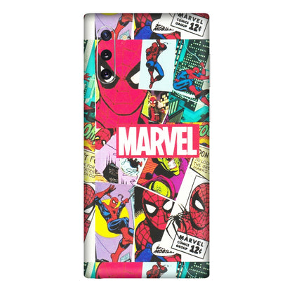Samsung M/F/Note/Flip and C Phone Skins (All Models) - Marvel Comic Spiderman Grafitti - Matte Finish (M-72) Samsung Galaxy Note 10