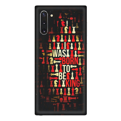 Samsung M/F/Note/Flip and C Phone Skins (All Models) - Born To Be King - Matte Finish (M-73) Samsung Galaxy Note 10