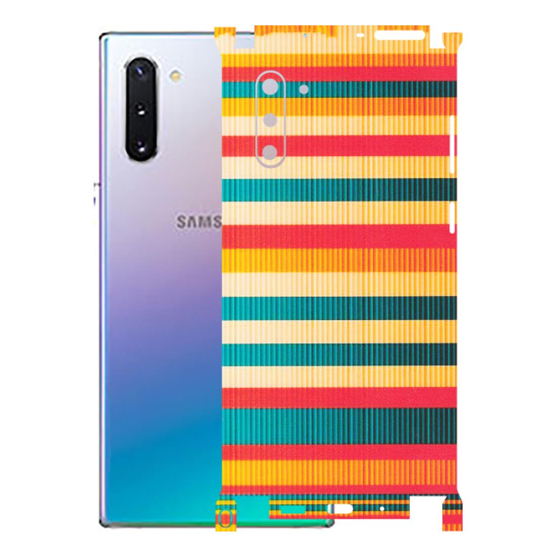 Samsung M/F/Note/Flip and C Phone Skins (All Models) - Colourful Stripes Soothing Effect - Matte Finish (M-86) Samsung Galaxy Note 10
