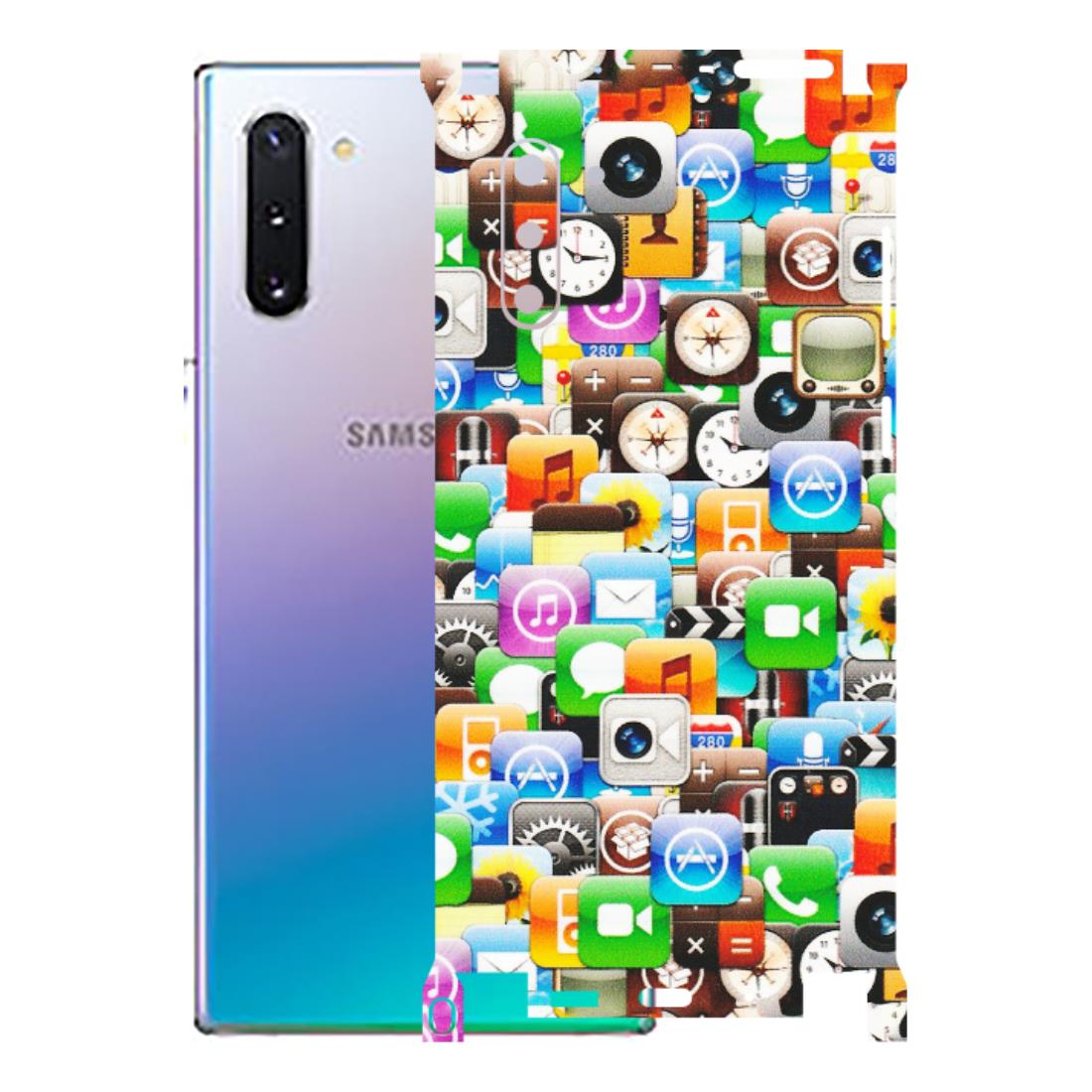 Samsung M/F/Note/Flip and C Phone Skins (All Models) - All Apple Icons - Matte Finish (M-93) Samsung Galaxy Note 10