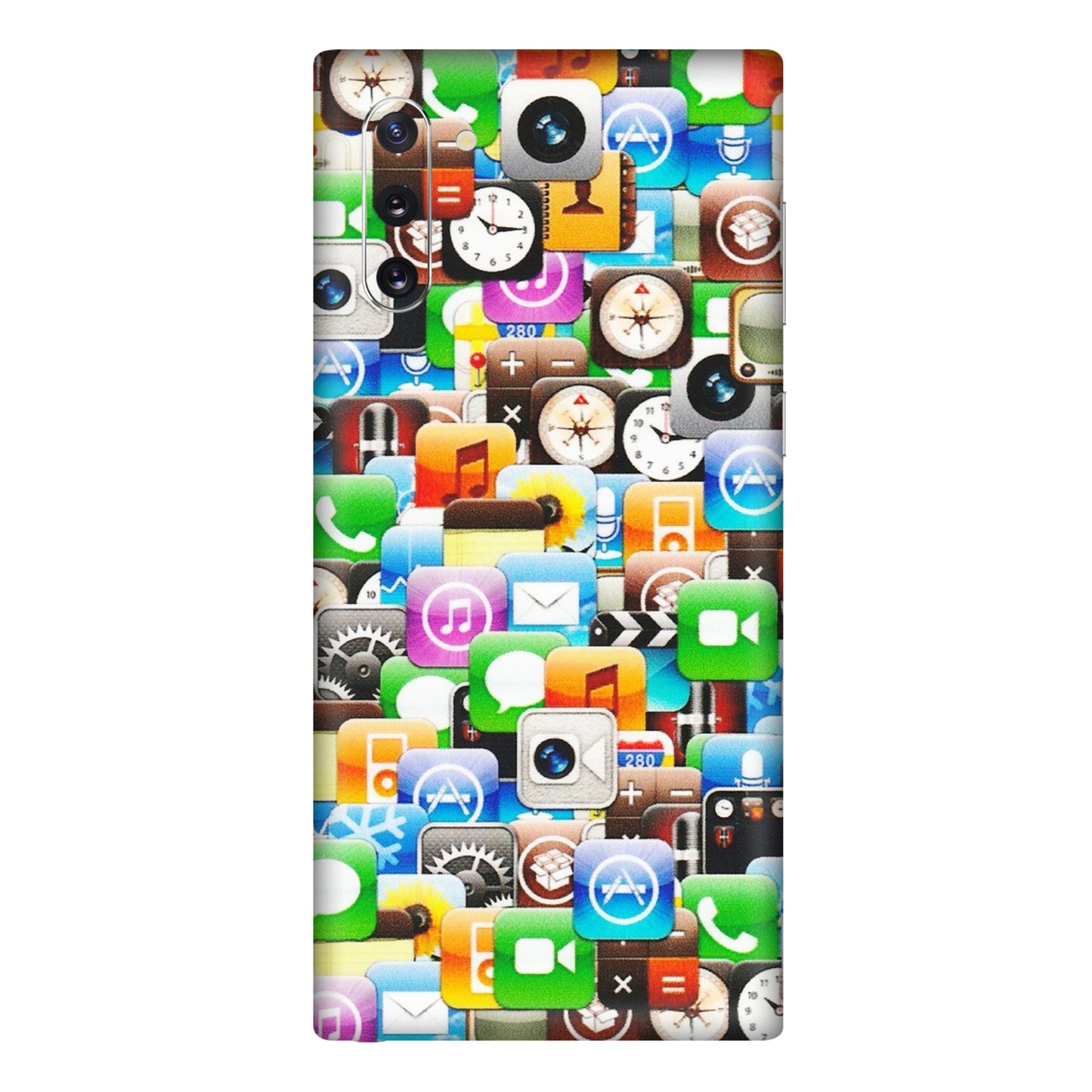 Samsung M/F/Note/Flip and C Phone Skins (All Models) - All Apple Icons - Matte Finish (M-93) Samsung Galaxy Note 10
