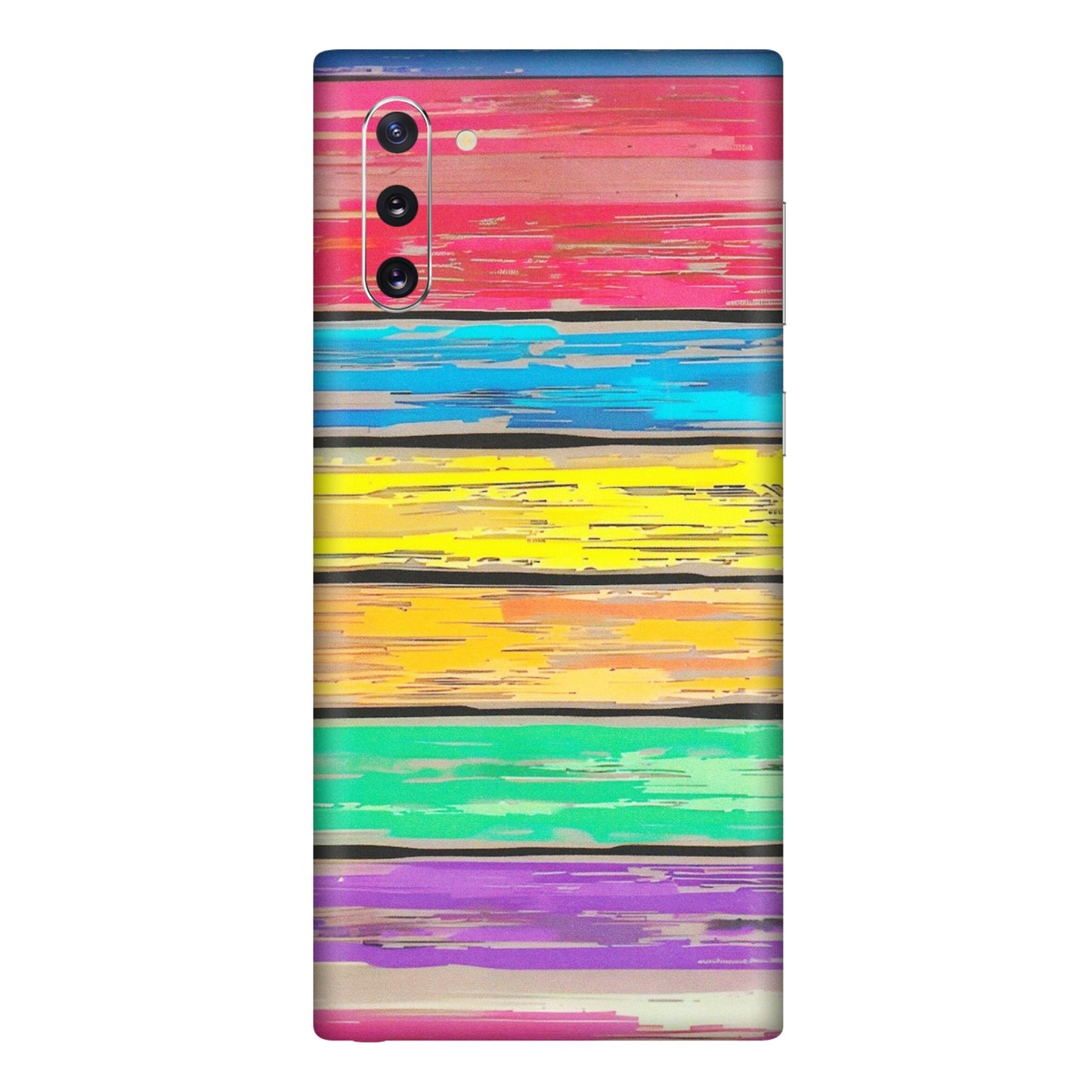Samsung M/F/Note/Flip and C Phone Skins (All Models) - Multi Colour Wooden Wall - Matte Finish (M-96) Samsung Galaxy Note 10