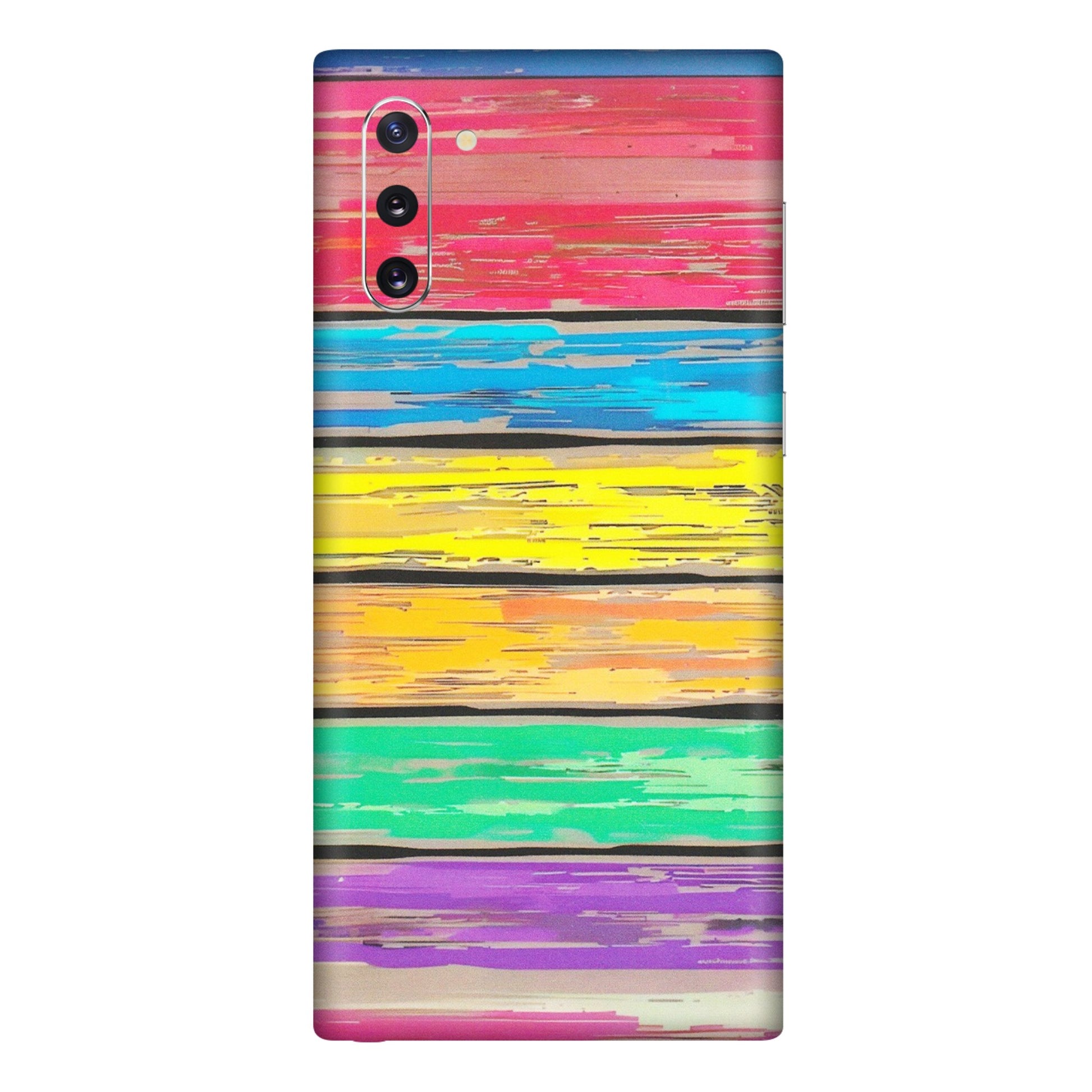 Samsung M/F/Note/Flip and C Phone Skins (All Models) - Multi Colour Wooden Wall - Matte Finish (M-96) Samsung Galaxy Note 10