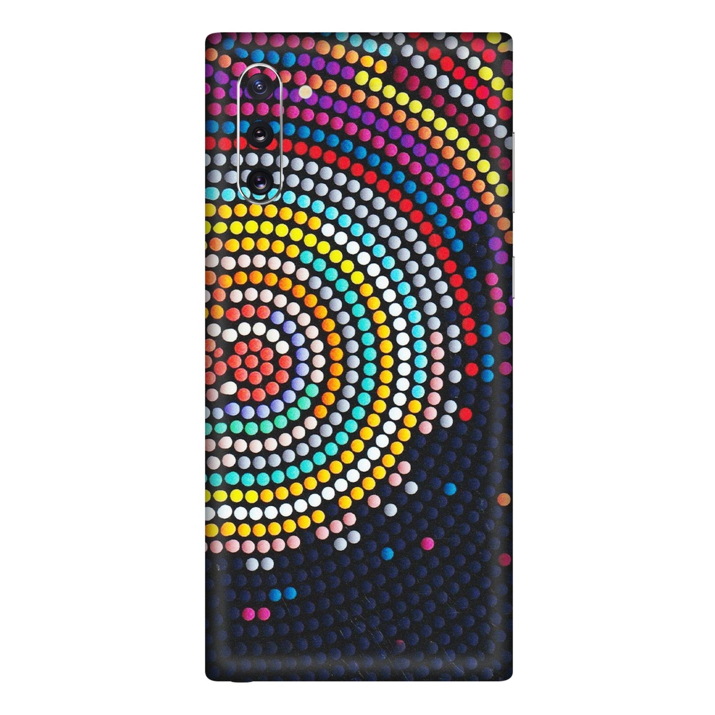 Samsung M/F/Note/Flip and C Phone Skins (All Models) - Rainbow Dot Mandala - Matte Finish (M-97) Samsung Galaxy Note 10