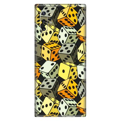 Samsung M/F/Note/Flip and C Phone Skins (All Models) - Dices Of Life - 3D Embossed Finish (L-04) Samsung Galaxy Note 10 Plus