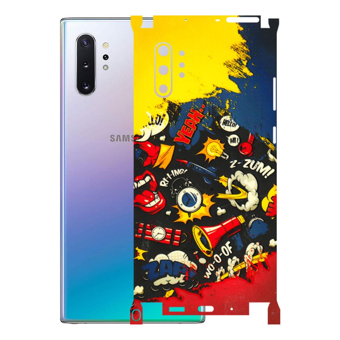 Samsung M/F/Note/Flip and C Phone Skins (All Models) - Pacific Doodle Art - 3D Embossed Finish (L-120) Samsung Galaxy Note 10 Plus