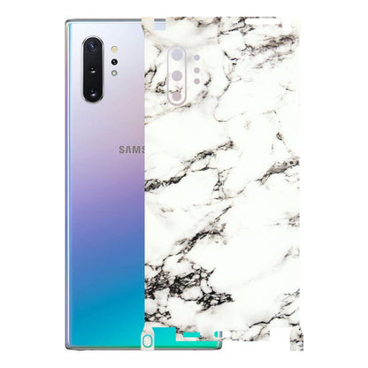 Samsung M/F/Note/Flip and C Phone Skins (All Models) - Black and White Marble Texture - 3D Embossed Finish (L-124) Samsung Galaxy Note 10 Plus