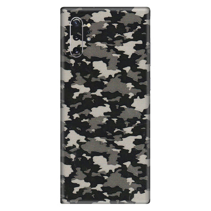 Samsung M/F/Note/Flip and C Phone Skins (All Models) - Black/Grey Camoflaunge - 3D Embossed Finish (L-142) Samsung Galaxy Note 10 Plus